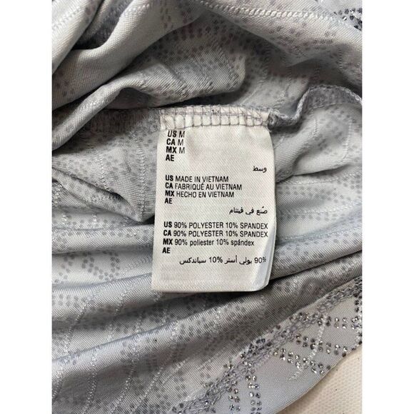 JM Collection Gray Silver Glitter Top sz Medium NEW‎ - Picture 8 of 8